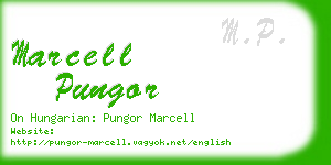 marcell pungor business card